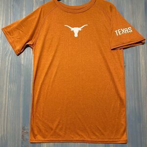 UT University of Texas Womens Tshirt Size S Dryfit Orange w White Longhorn